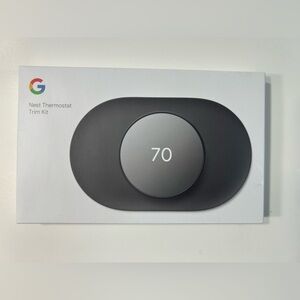 New Google Nest Thermostat Trim Kit - Charcoal